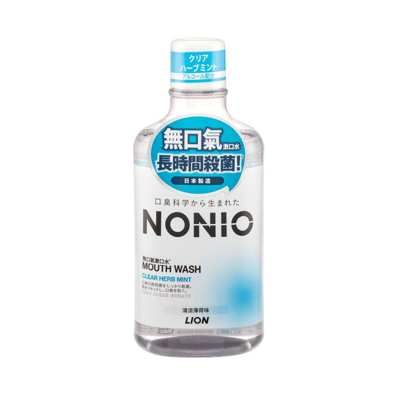 Lion Nonio Mouthwash Clear Herb Mint 600ML