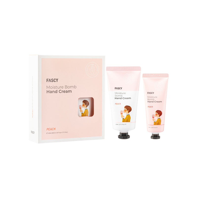 Fascy Moisture Bomb Hand Cream Set Peach 2PCS