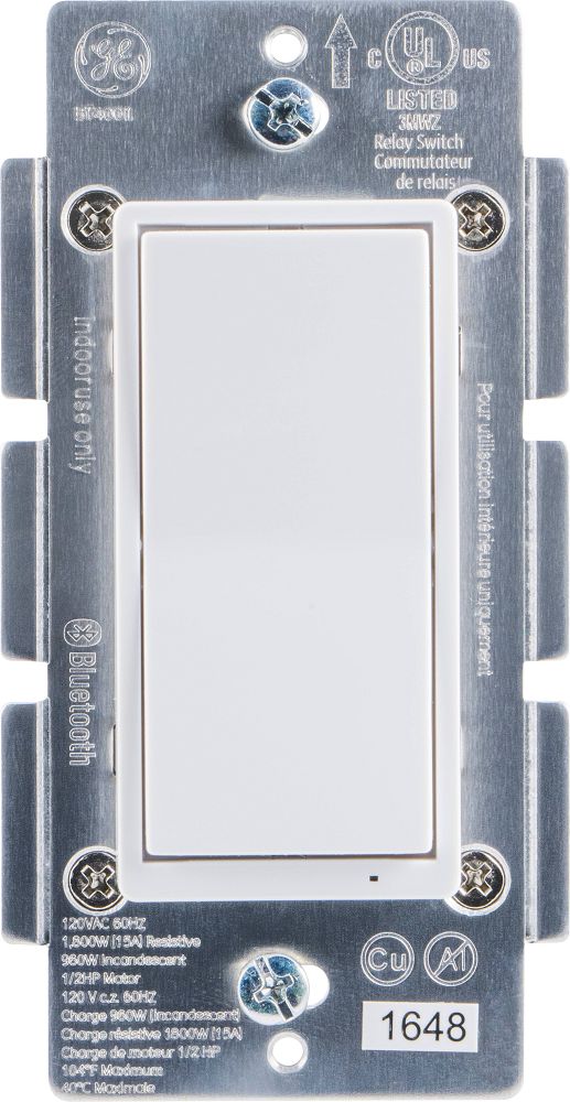 GE Bluetooth in-Wall Smart Padd-light switch