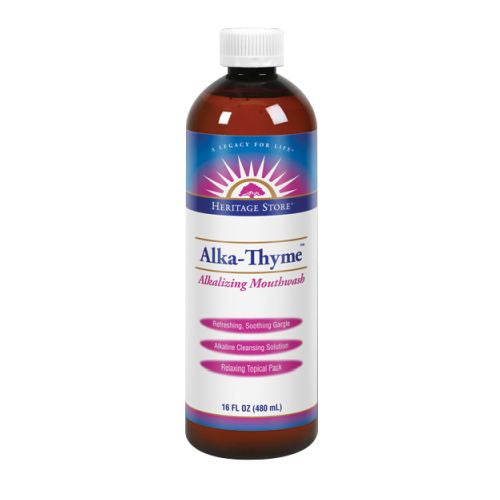 Heritage Store, Alka-Thyme Mouthwash, 16 Fl Oz
