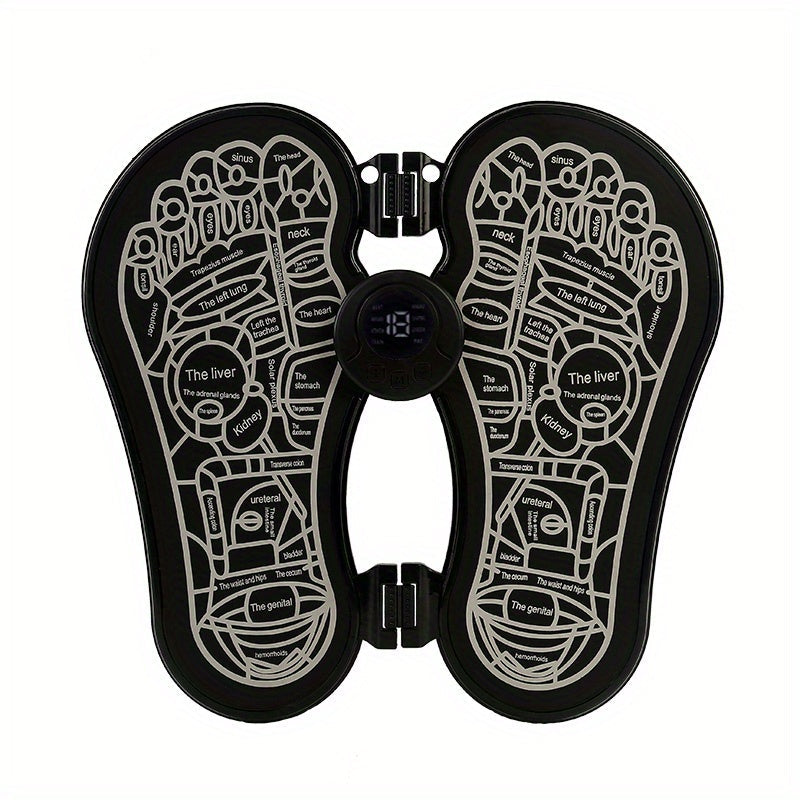 EMS Foot Massager Pad Reflexology Foot Acupoint Massage Muscle Stimulation Improve Blood Circulation Relief Pain USB Rechargeable