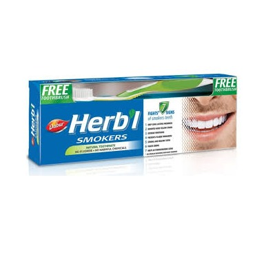 DABUR HERBAL SMOKERS TOOTHPASTE 150G