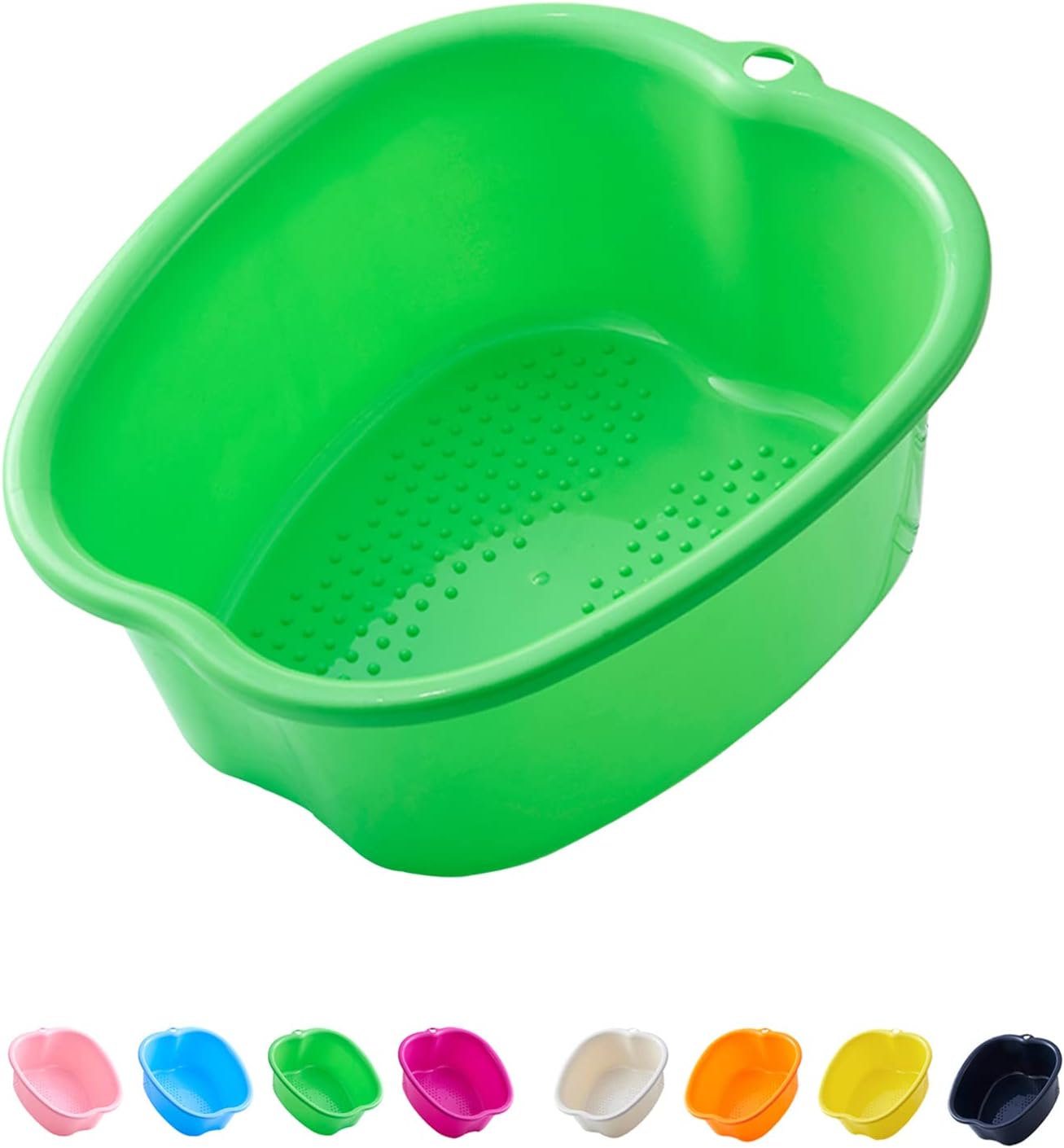 AXLOFO® Foot Soaking Bath Basin, Large Plastic Foot Soaking Tub, Foot Massage Foot Bath Bucket, Great for Getting The Dead/Old Skin Off Your Feet (greenbasin)