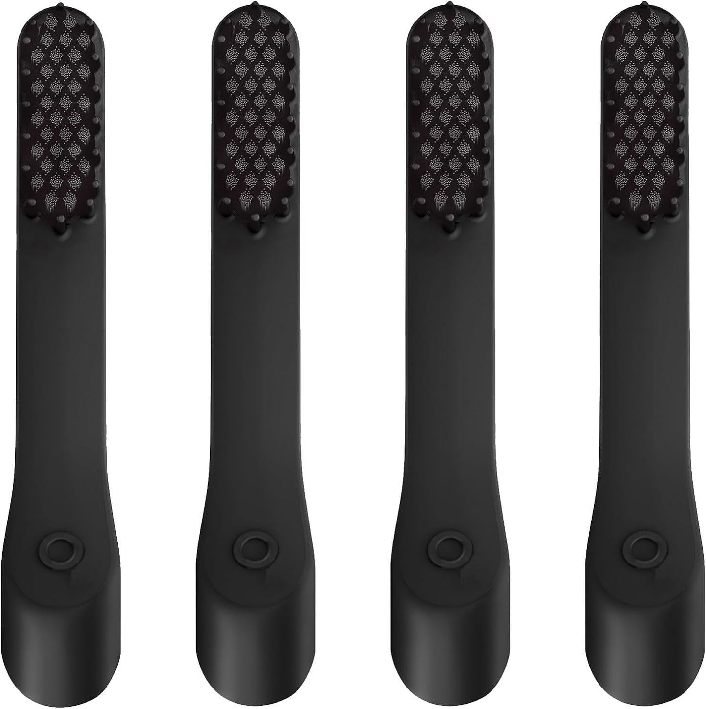 4PCS Black Toothbrush Replacement Heads Compatible with Quip Electric Toothbrush
