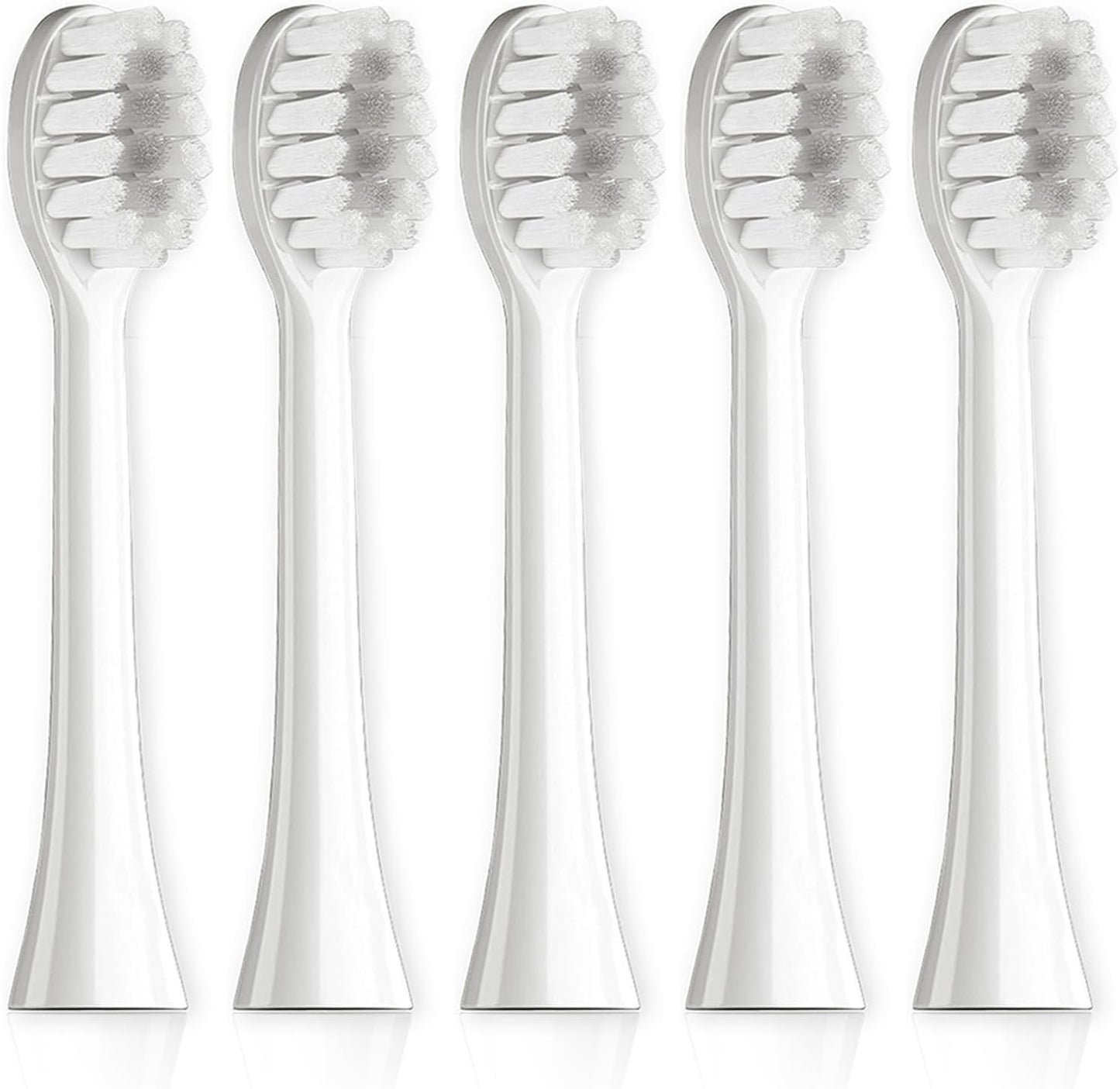 Compatible with Gleem Electric Toothbrush - 2024 New Premium Replacement Toothbrush Heads, 5-Pack (White)