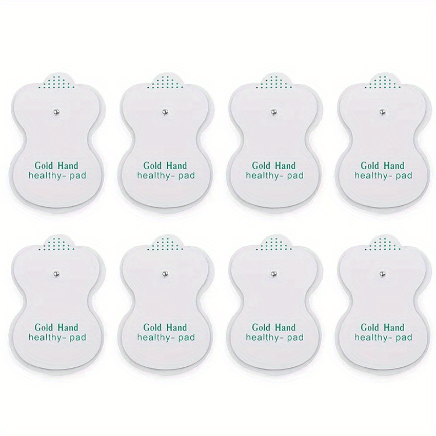 8pcs Electrode Pads Gel - Self Adhesive Replacement For EMS Muscle Stimulator - Digital Machine Massager - Reusable & Durable