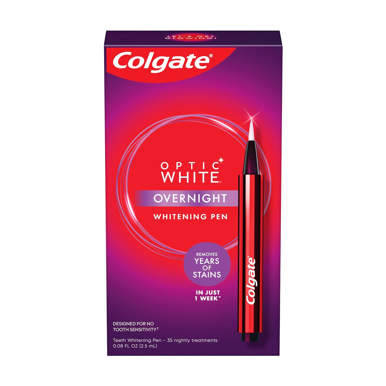 Colgate - Optic White Overnight Whitening Pen | 35 Nightly Treatments