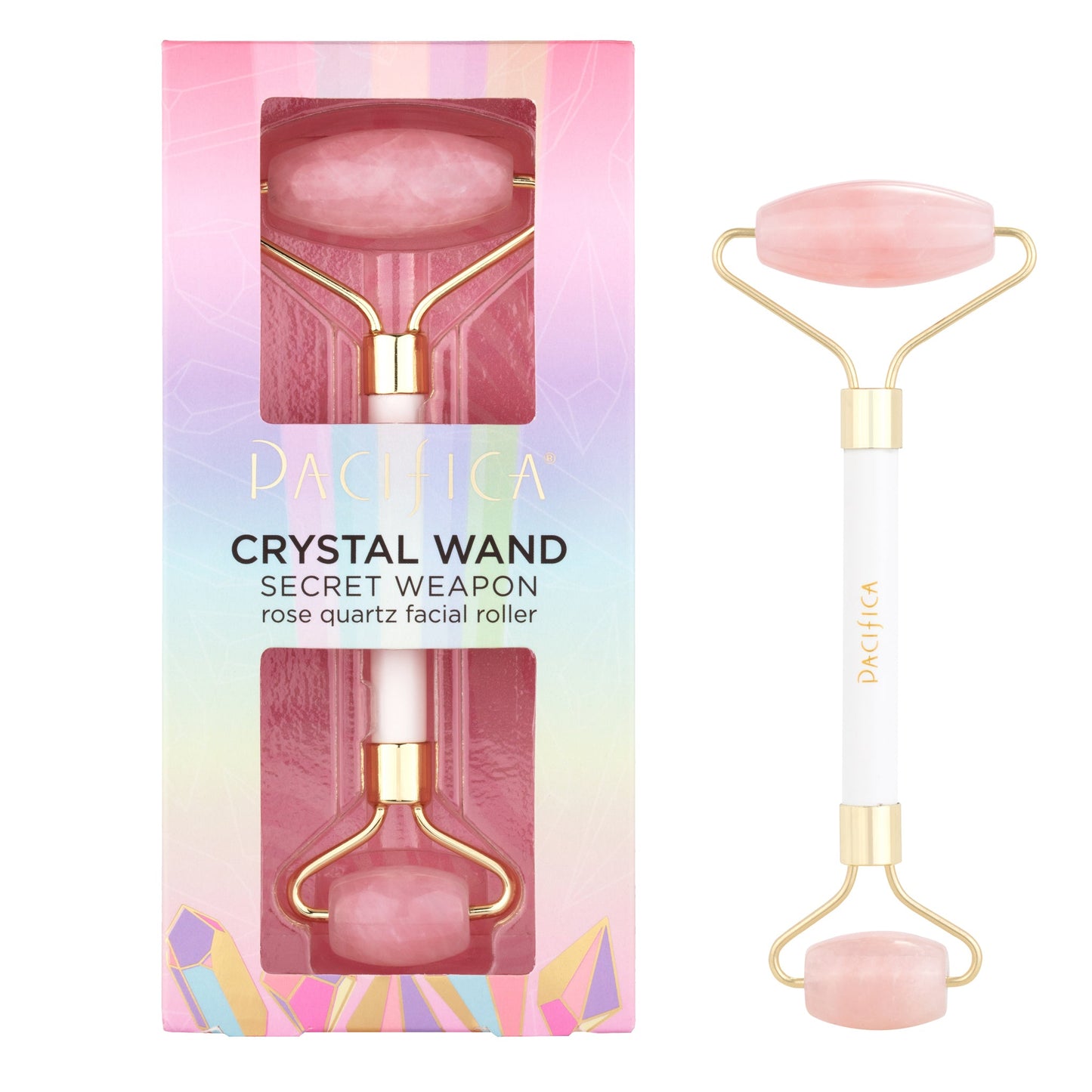 Crystal Wand Secret Weapon Rose Quartz Facial Roller