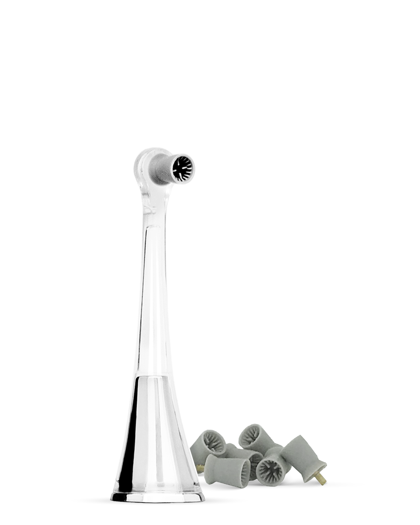 Silver Zina45™ Replacement Polishing Head + Heads