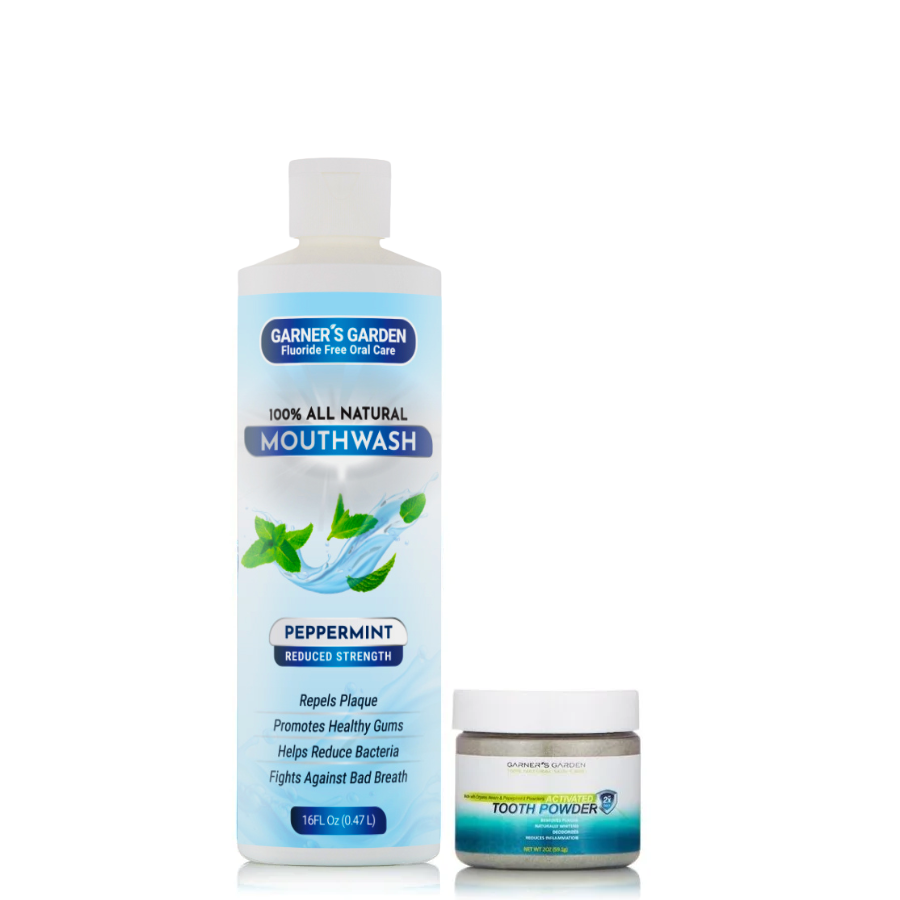 Natural Mouthwash and Tooth Powder