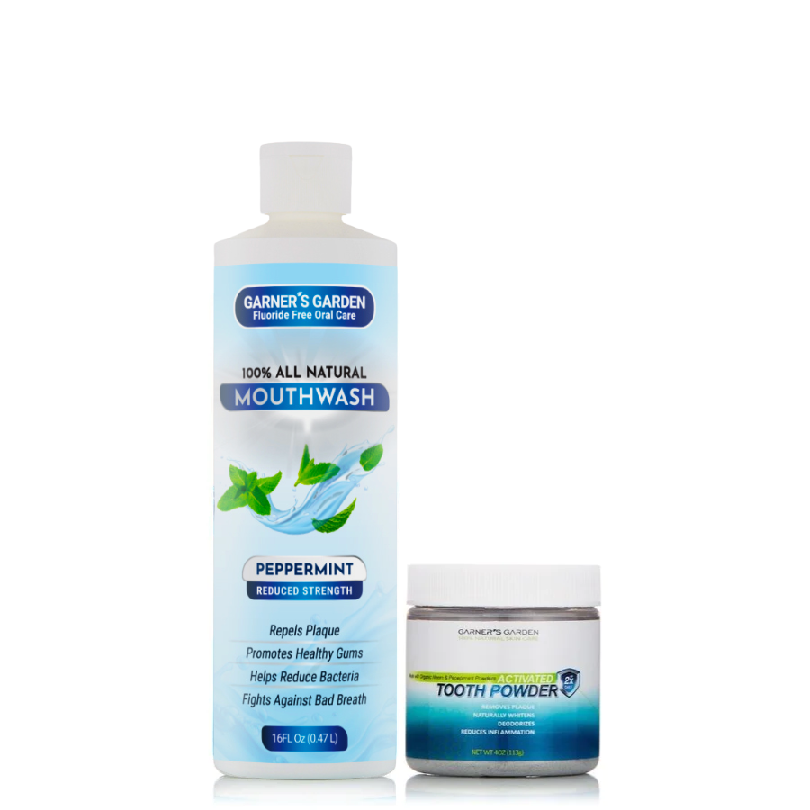 Natural Mouthwash and Tooth Powder