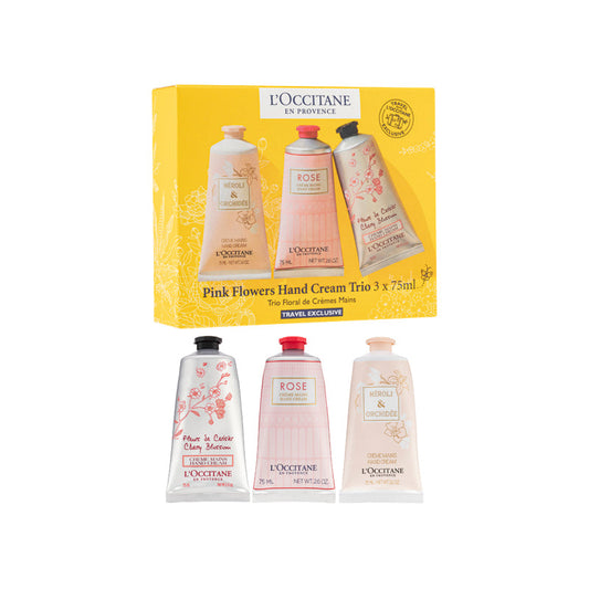 L'Occitane Pink Flowers Hand Cream Trio 3PCS