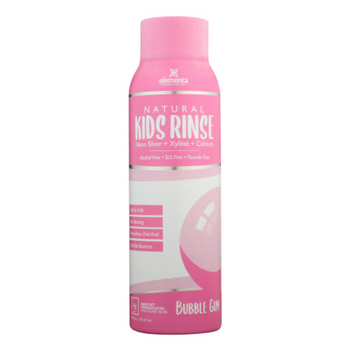 Elementa Silver, Kids Rinse Bubble Gum Nano Silver, 20 Oz