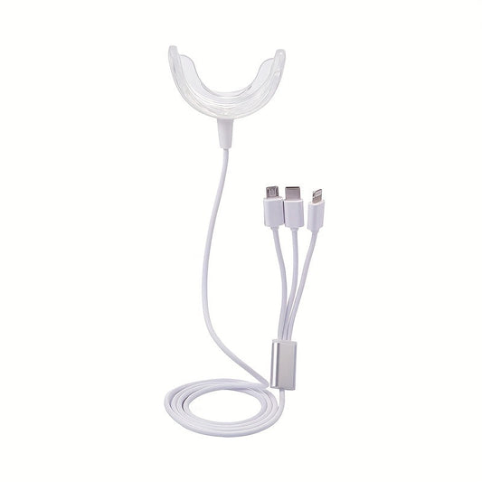 LED Teeth Whitening Instrument, Portable Rechargeable Blue Light Oral Care Light Tool, Electric Dental Teeth Whitening Instrument, Mini LED Light Oral Care Tool