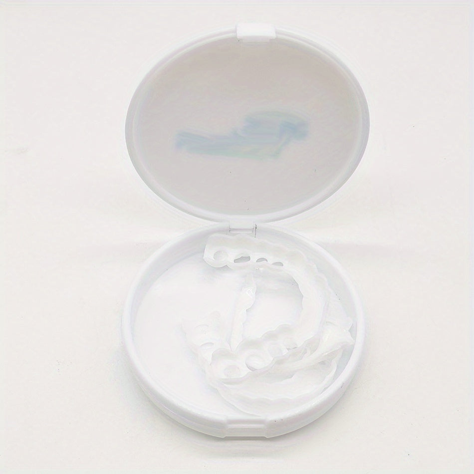 Silicone Simulation Dental Mouth Cover, Upper Tooth Lower Tooth Tooth Cover, Silicone Whitening Washed Cleaning False Tooth Cover, Simulation Tooth Cover, Artificial Braces Upper And Lower Tooth Whitening Cover