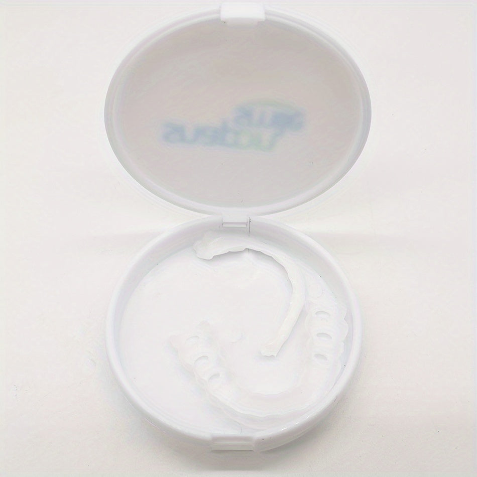 Silicone Simulation Dental Mouth Cover, Upper Tooth Lower Tooth Tooth Cover, Silicone Whitening Washed Cleaning False Tooth Cover, Simulation Tooth Cover, Artificial Braces Upper And Lower Tooth Whitening Cover