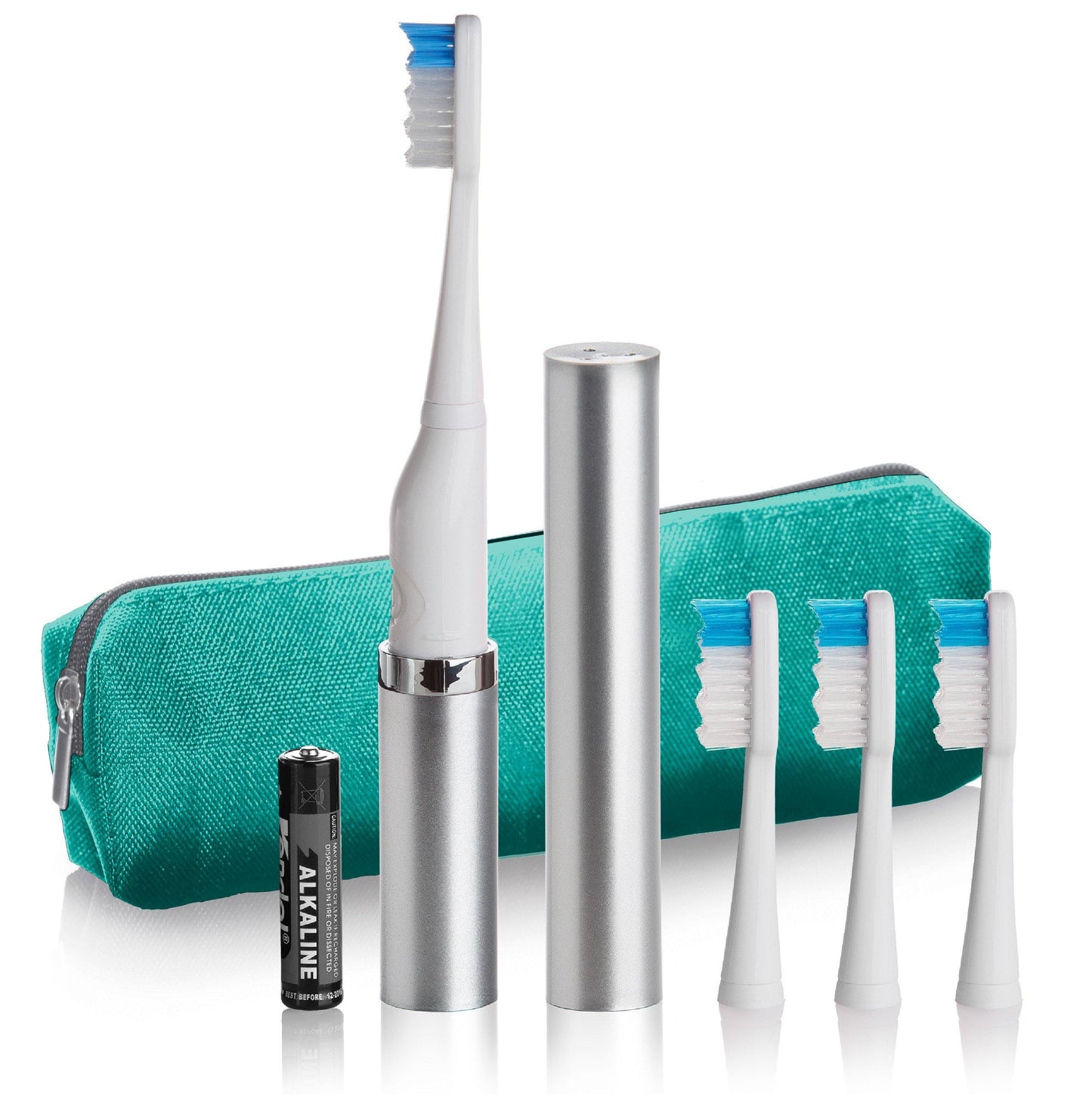 Silver Metallic/Teal