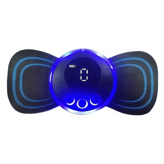Intelligent Massage Sticker Fully Automatic LCD Display Cervical Spine Leg Shoulder EMS Pulse Wireless Mini Portable Massager