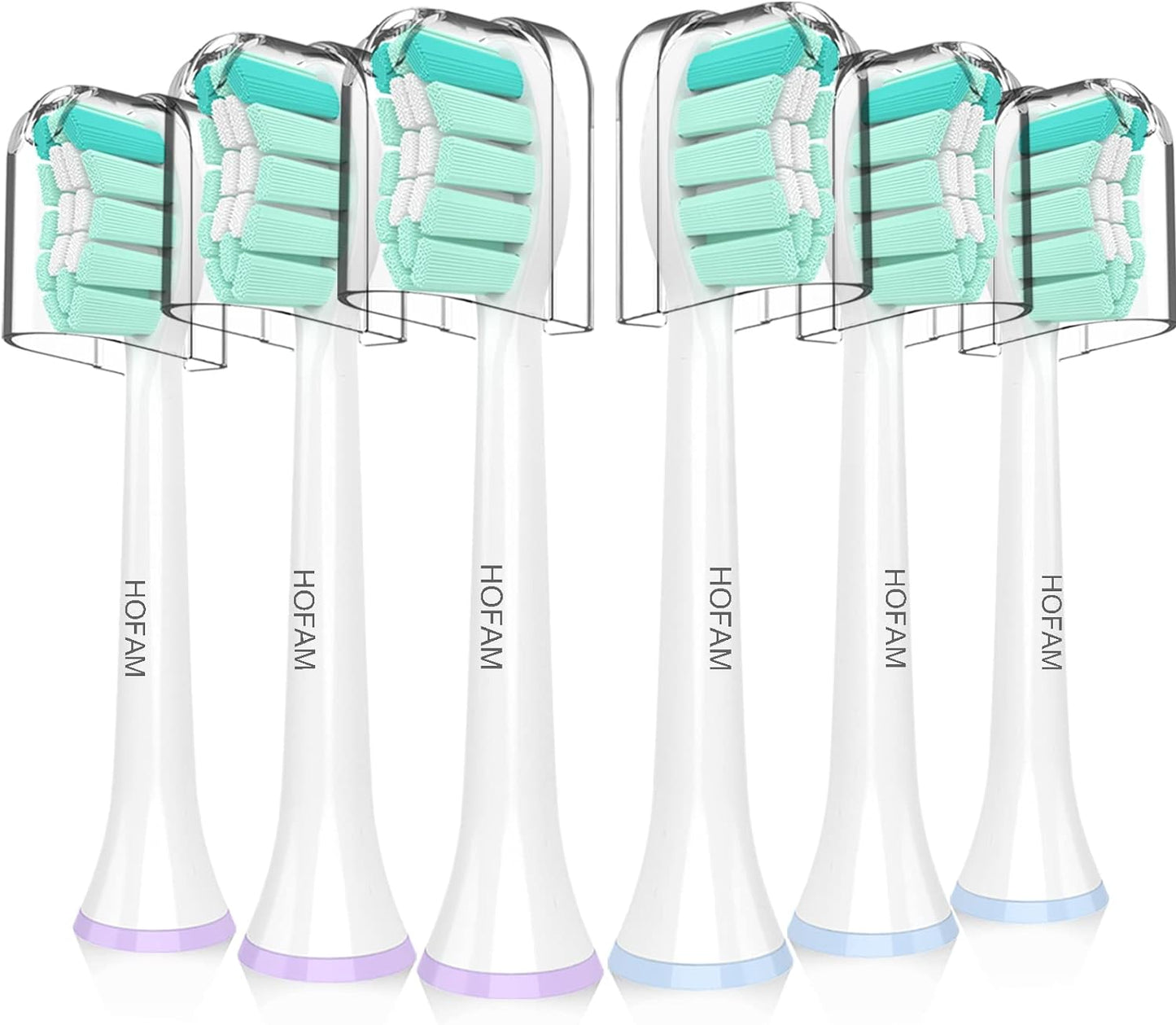 6 Pack Toothbrush Replacement Heads for Philips Sonicare Replacement Heads, Electric Replacement Brush Head Compatible with Phillips Sonic Care Toothbrush Head