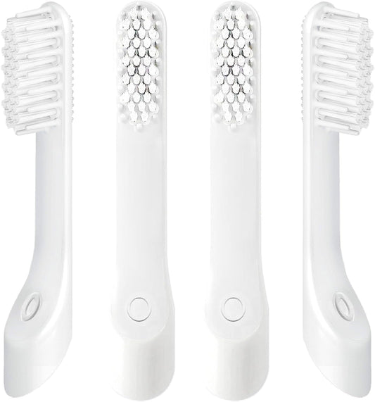4-Pack White Electric Toothbursh Replacement Head Compatible with Quip Electric Toothbrush Refill Brush Head Soft