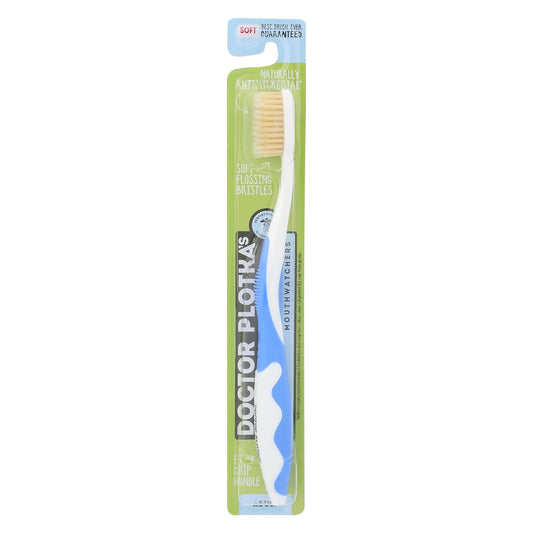 Mouth Watchers Adult Manual Blue Colored Toothbrush, Cruelty Free, 1 Each (Pack of 1)