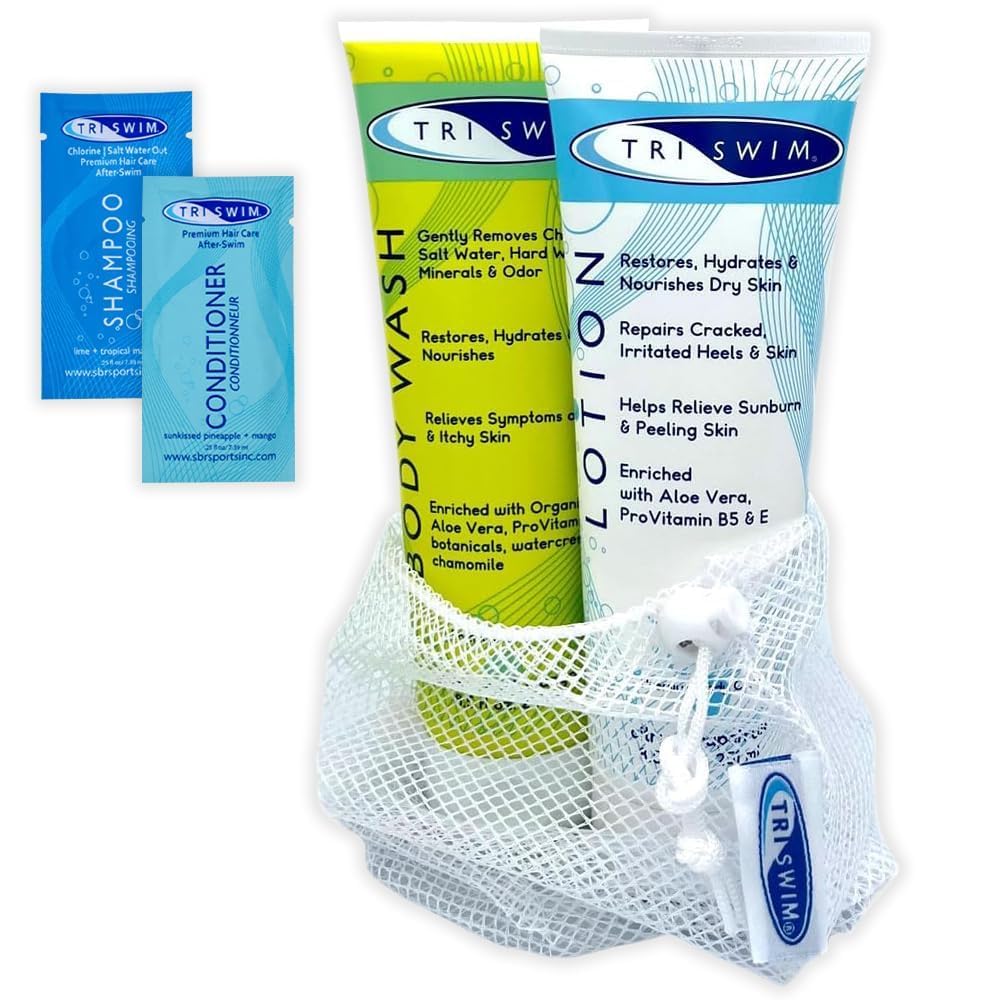TRISWIM After Swim Chlorine Body Wash | Enriched with Aloe Vera, Watercress and Chamomile for Restoring, Hydrating, and Nourishing Skin | Relieves Dry and Itchy Skin | Perfect for Swimmers | Pack of 2