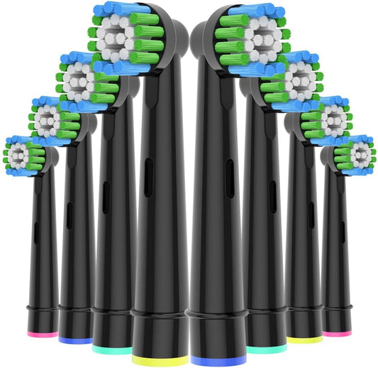 8pcs Professional Electric Toothbrush Replacement Heads Compatible with Braun Oral-B Pro1000 /1500/100/500/Vitality/Genius X/7000/7500/8000/9600 Etc.