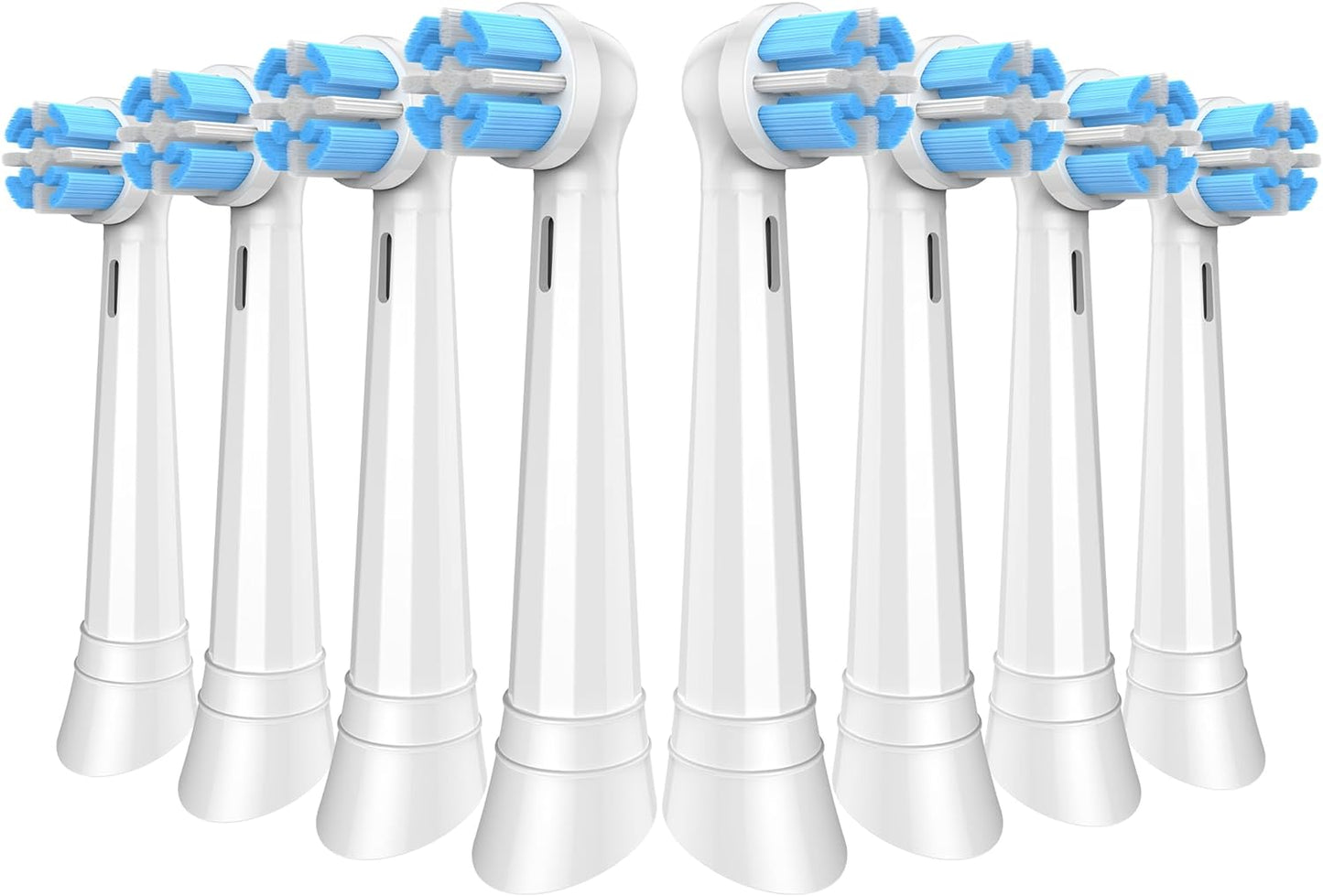 MRYUESG Replacement Toothbrush Heads Compatible with Oral-B iO Electric Toothbrushes, 8 Pack, White