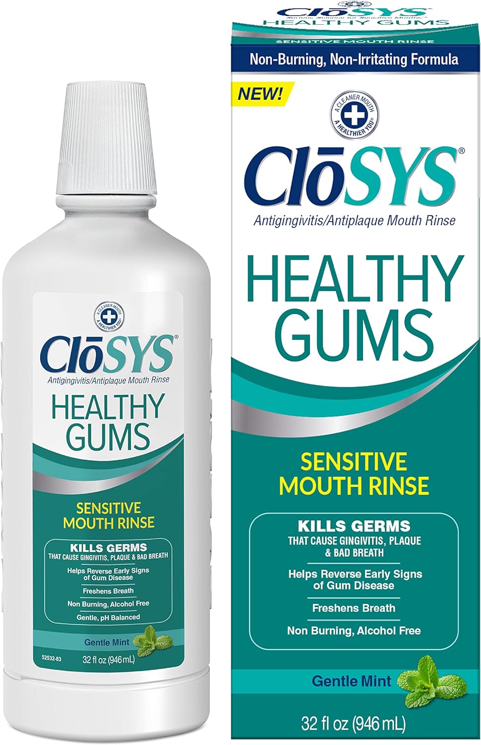 CloSYS Healthy Gums Oral Rinse Mouthwash - 32 Fl Oz