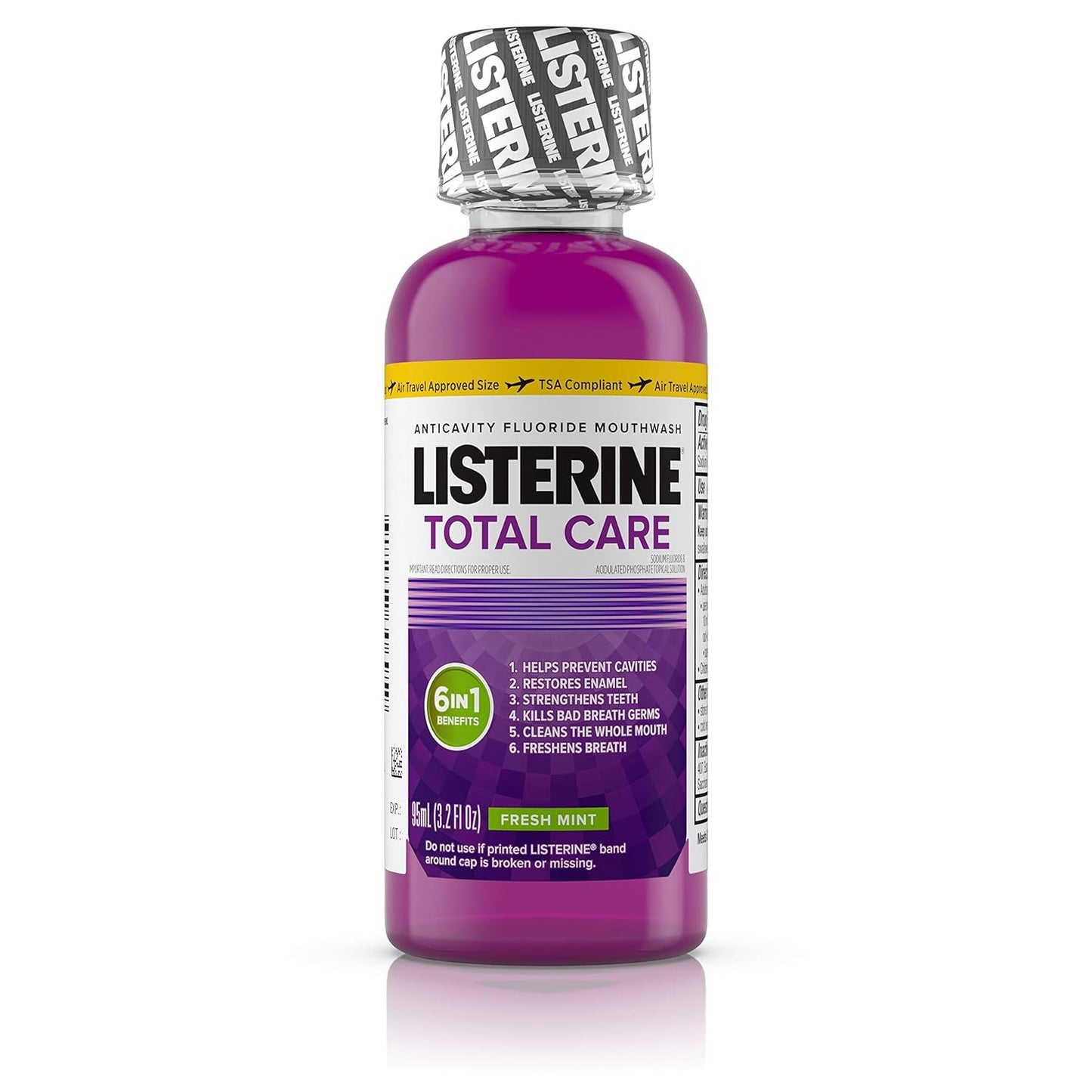 Listerine Total Care Zero, Fresh Mint, 3.2 Ounce