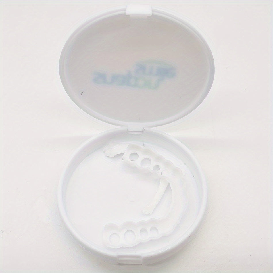 Silicone Simulation Dental Mouth Cover, Upper Tooth Lower Tooth Tooth Cover, Silicone Whitening Washed Cleaning False Tooth Cover, Simulation Tooth Cover, Artificial Braces Upper And Lower Tooth Whitening Cover