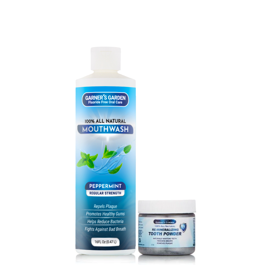 Natural Mouthwash and Tooth Powder