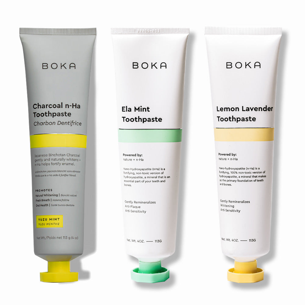Charcoal Yuzu Mint Whitening n-Ha Toothpaste 3-pack