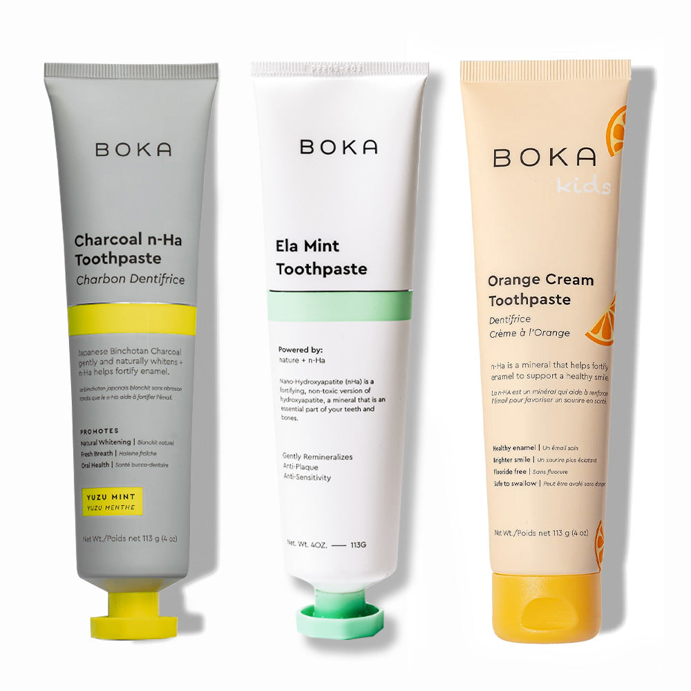 Charcoal Yuzu Mint Whitening n-Ha Toothpaste 3-pack