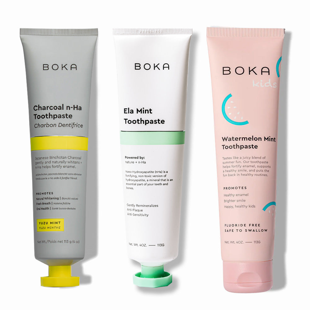 Charcoal Yuzu Mint Whitening n-Ha Toothpaste 3-pack