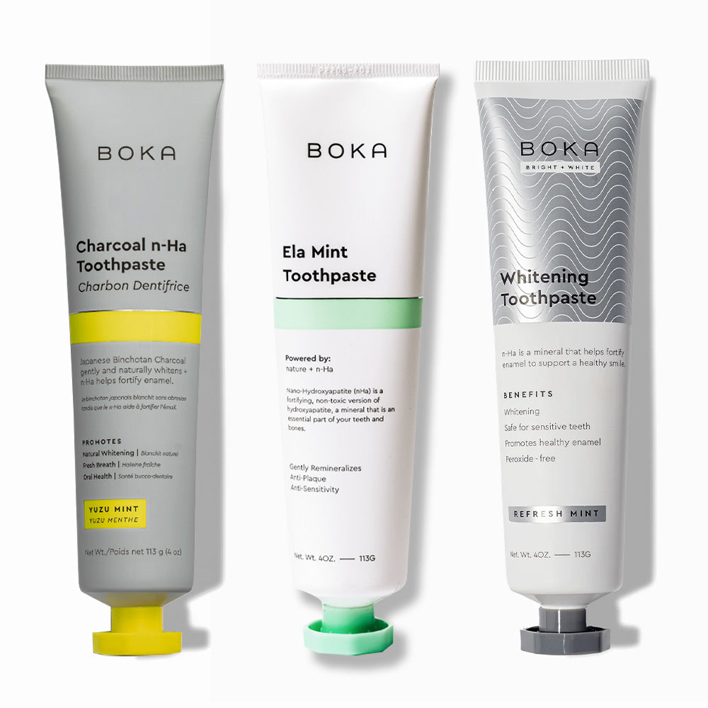 Charcoal Yuzu Mint Whitening n-Ha Toothpaste 3-pack