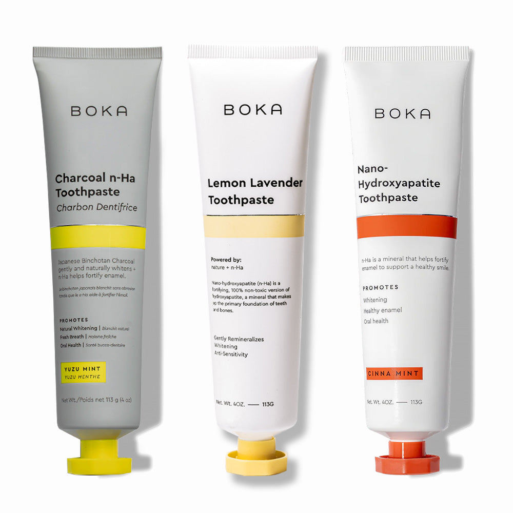 Charcoal Yuzu Mint Whitening n-Ha Toothpaste 3-pack
