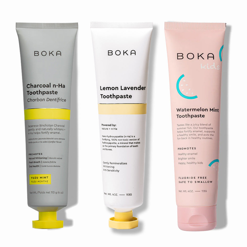 Charcoal Yuzu Mint Whitening n-Ha Toothpaste 3-pack