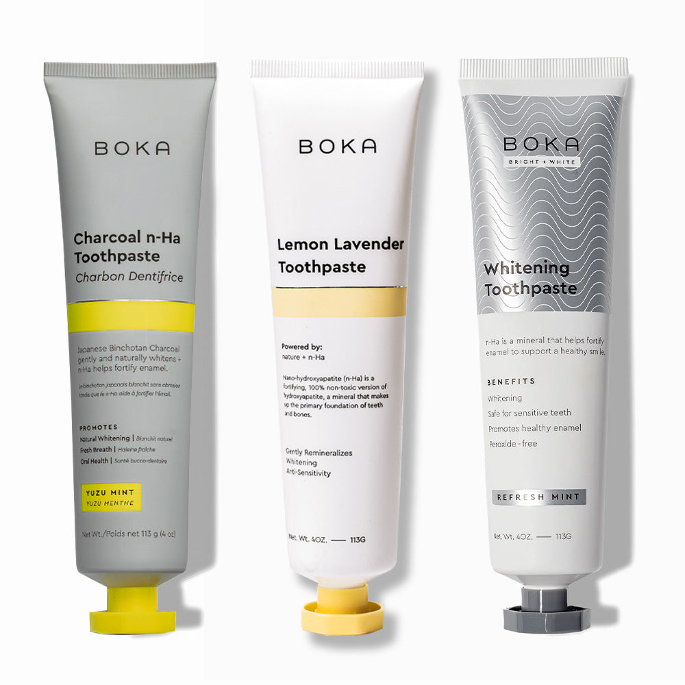 Charcoal Yuzu Mint Whitening n-Ha Toothpaste 3-pack