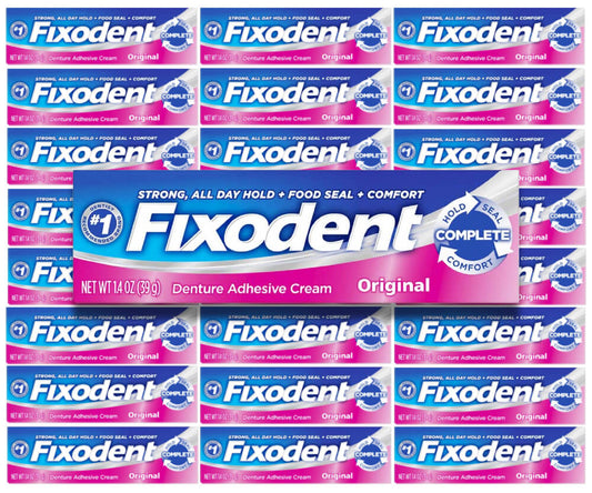 Fixodent - Original Denture Adhesive Cream - 1.4 oz - 24 Pack