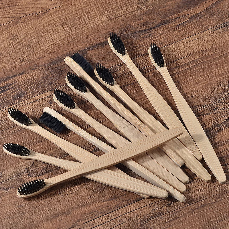 BAMBOO WORLD Eco-Friendly Bamboo Toothbrush Set