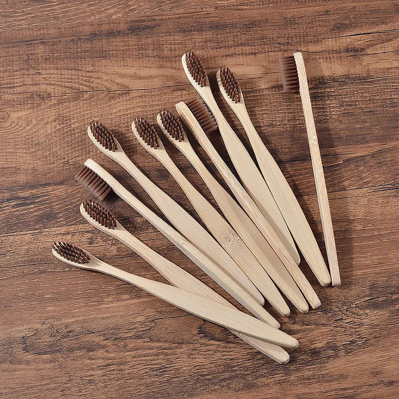 BAMBOO WORLD Eco-Friendly Bamboo Toothbrush Set