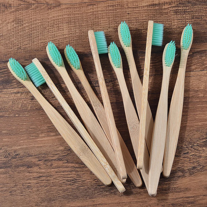 BAMBOO WORLD Eco-Friendly Bamboo Toothbrush Set
