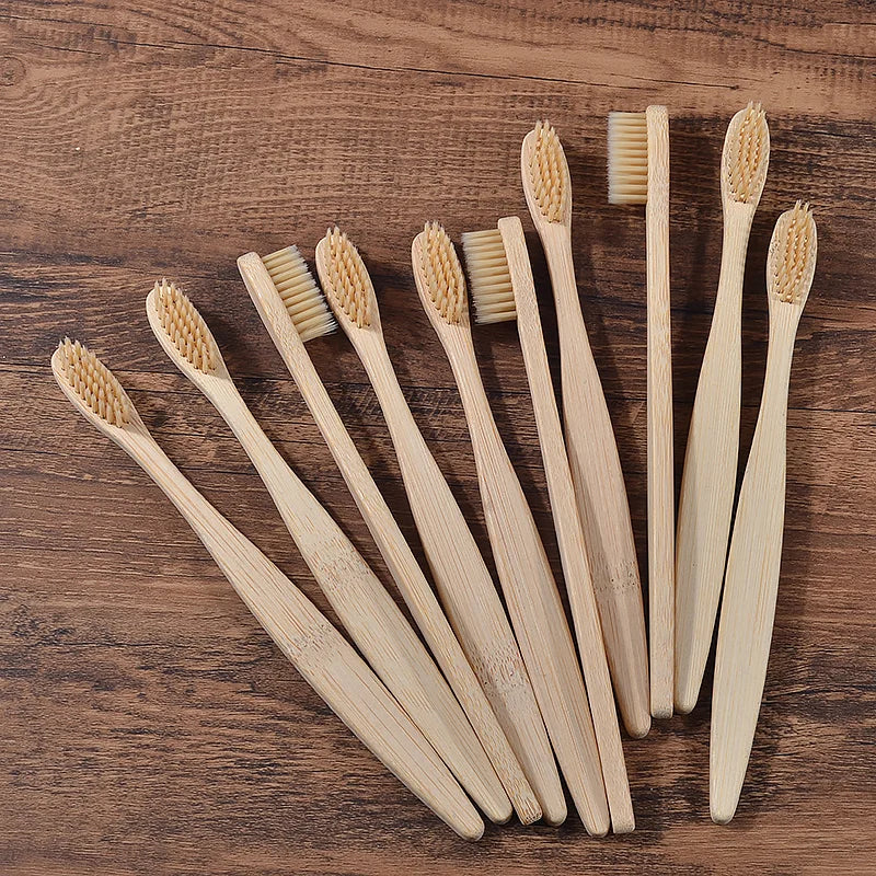 BAMBOO WORLD Eco-Friendly Bamboo Toothbrush Set