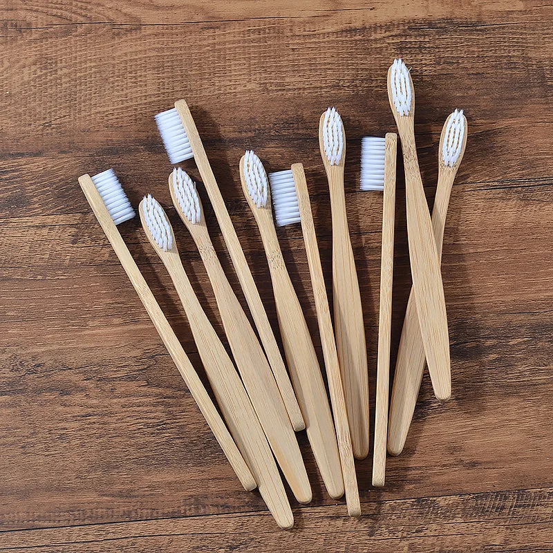 BAMBOO WORLD Eco-Friendly Bamboo Toothbrush Set