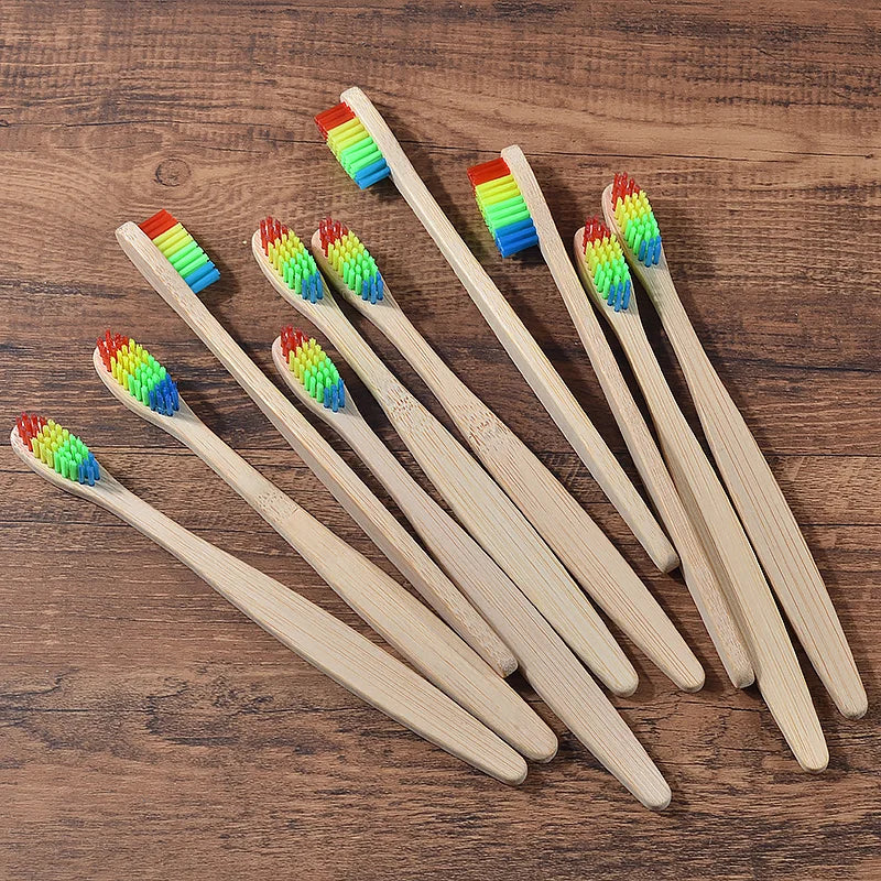 BAMBOO WORLD Eco-Friendly Bamboo Toothbrush Set