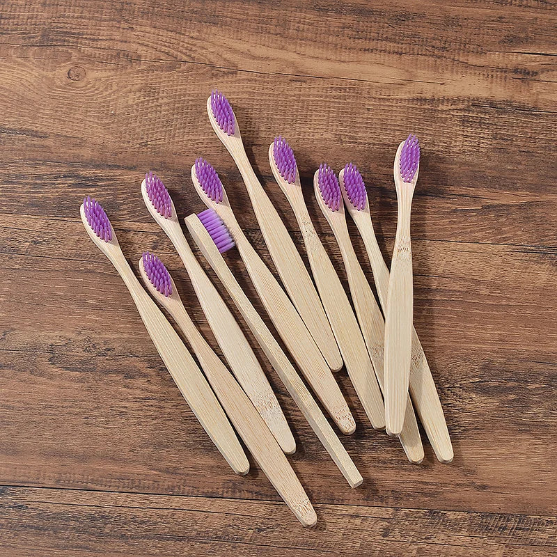 BAMBOO WORLD Eco-Friendly Bamboo Toothbrush Set