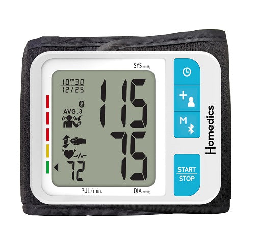 HoMedics Wrist Blood Pressure Monitor With Bluetooth