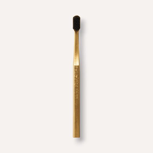 AUREZZI Toothbrush Gold/Black 24K Gold Plated