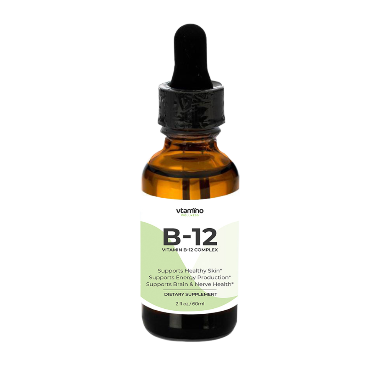 vtamino B-12 Drops (2oz/60ml) - Development & Functioning of Body Tissues & System (60 Days Supply)